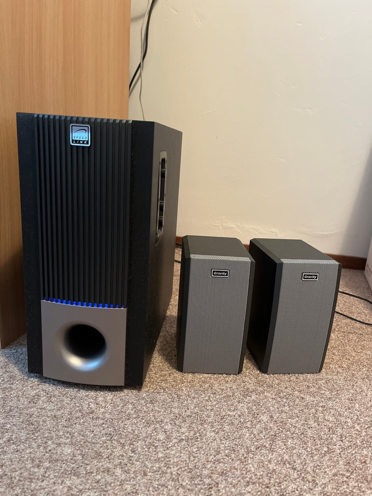 Speedlink Gravity 2.1 Speakerset met Subwoofer, Audio, Tv en Foto, Luidsprekers, Overige merken, Gebruikt, Speakerset, Ophalen of Verzenden