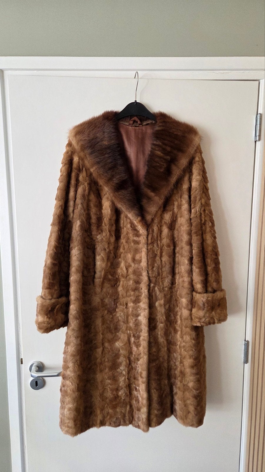 Van Alaska Furs Nertsen Bontjas - Zeer Goede Staat, Kleding | Dames, Bruin, Alaska Furs, Maat 42/44 (L), Ophalen of Verzenden
