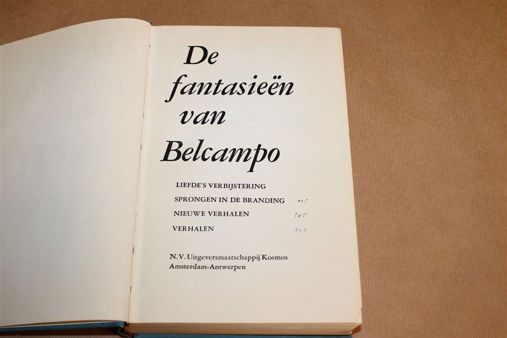 De Fantasieën van Belcampo — Verhalen, Kosmos 1958, Boeken, Ophalen of Verzenden, Gelezen