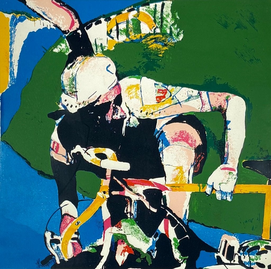 252. Zeefdruk, Kees van Bohemen – wielrenner, 1967