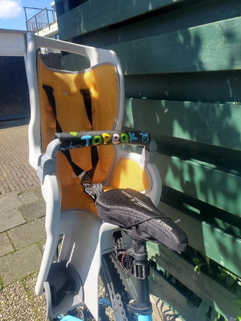 Fietszitje Topeak achter, Ophalen, Achterzitje, Topeak, 9 t/m 18 kg