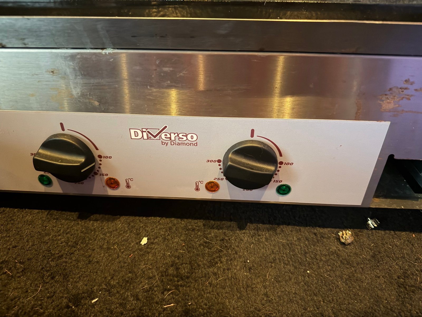 Professionele Bakplaat 240V 3500W - Diverso by Diamond, Ophalen, Gebruikt, Tafelgrill