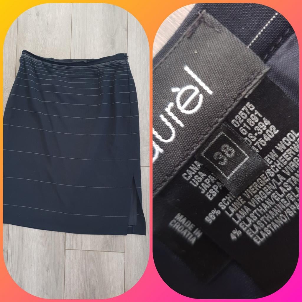 Laurel prachtige zwarte rok mt 38 in zeer goede staat., Kleding | Dames, Rokken, Ophalen of Verzenden, Zo goed als nieuw