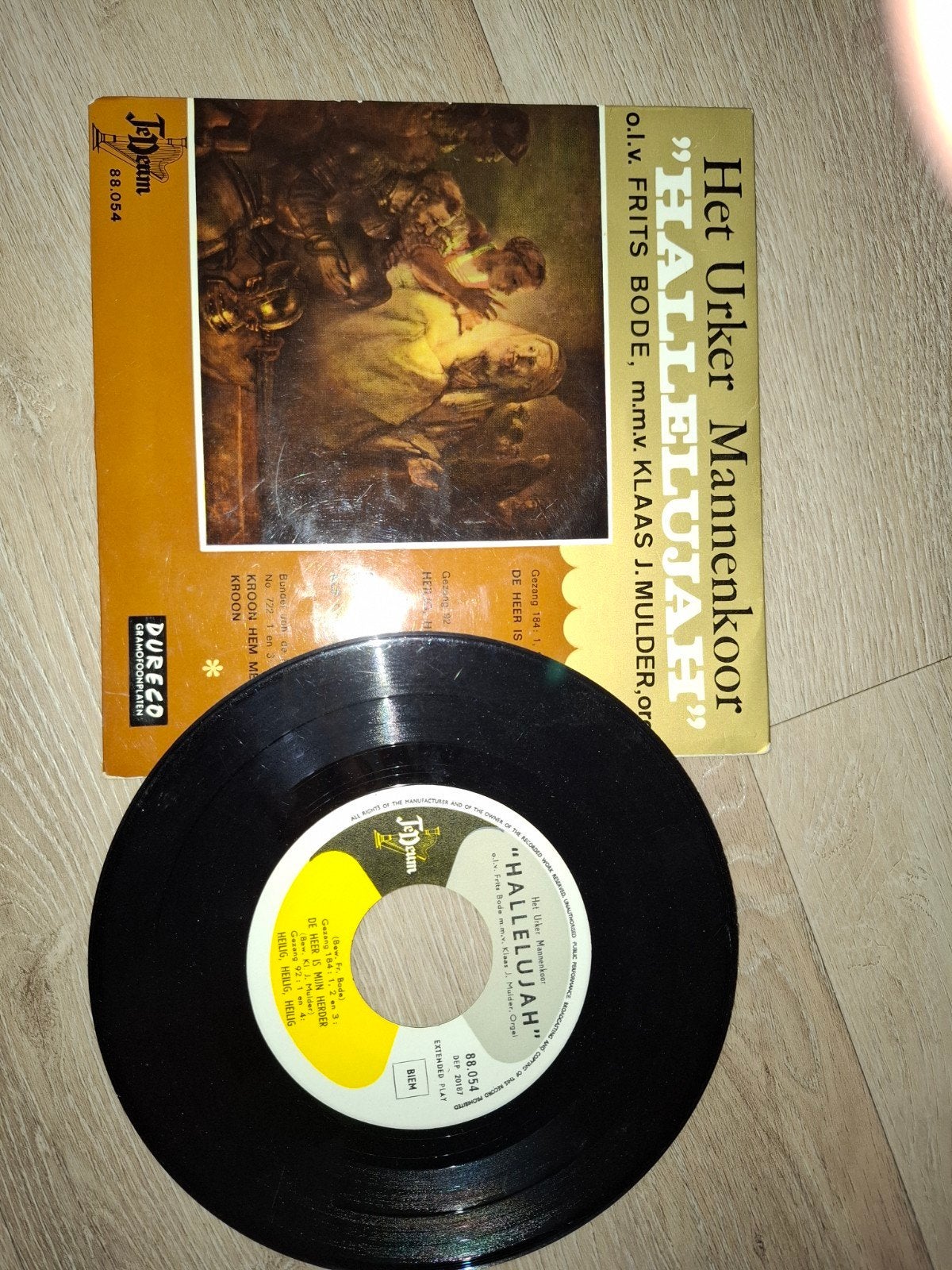Het Urker Mannenkoor - Hallelujah (Vinyl Single), Cd's en Dvd's, Vinyl Singles, Gebruikt, 7 inch, EP, Religie en Gospel