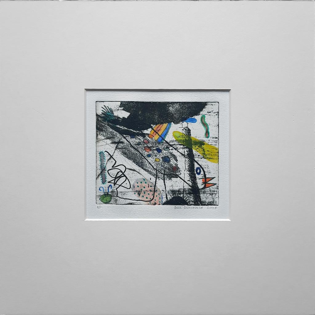 Unicum 1/1 - Kunstenaar: Dick Duineveld, Antiek en Kunst, 2000 tot heden, Ets, 35 cm, Ophalen of Verzenden