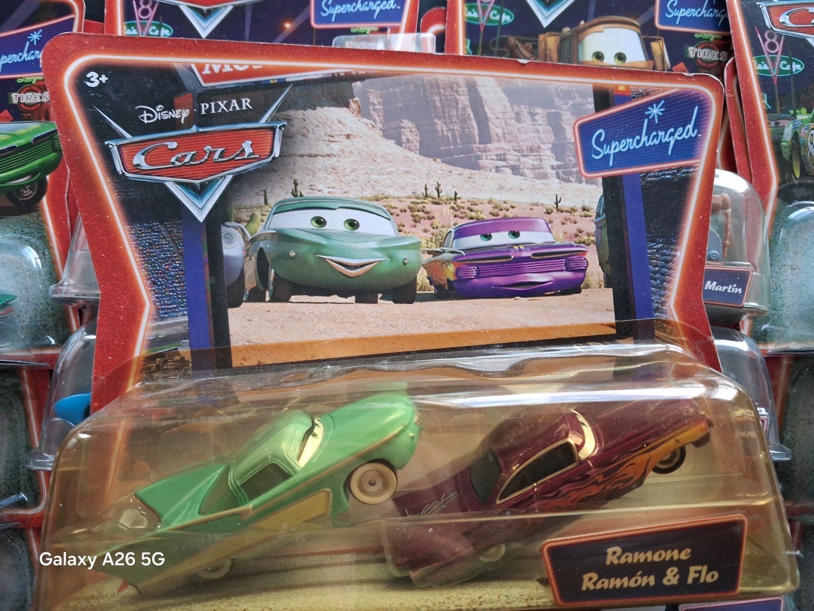 Disney Pixar Cars Duo Pack Ramone & Flo Supercharged, Ophalen of Verzenden, Nieuw
