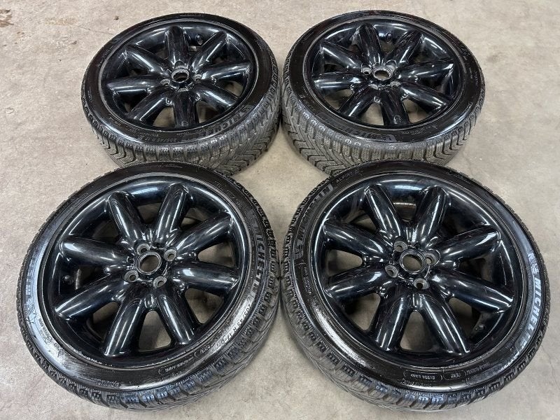 17 inch Crown Spoke velgen + winterbanden Mini Cooper S, Auto-onderdelen, Gebruikt, -, -, Banden en Velgen