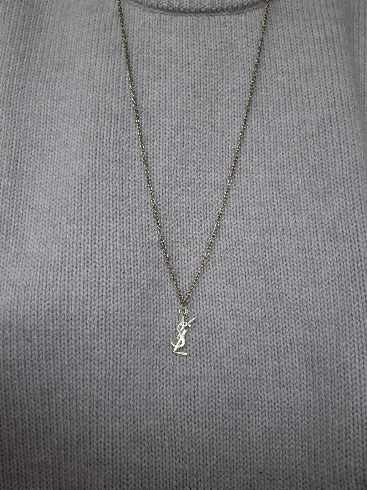 Yves Saint Laurent vintage ketting, Ophalen of Verzenden, Zo goed als nieuw, Goud, Overige materialen