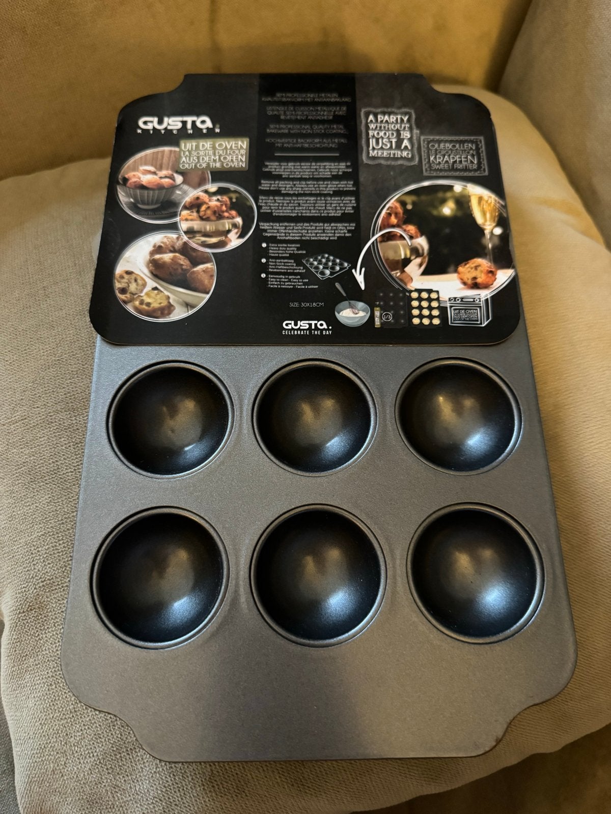 Gusto Bakvorm voor 12 oliebollen, Overige typen, Nieuw, Gusta, Ophalen of Verzenden