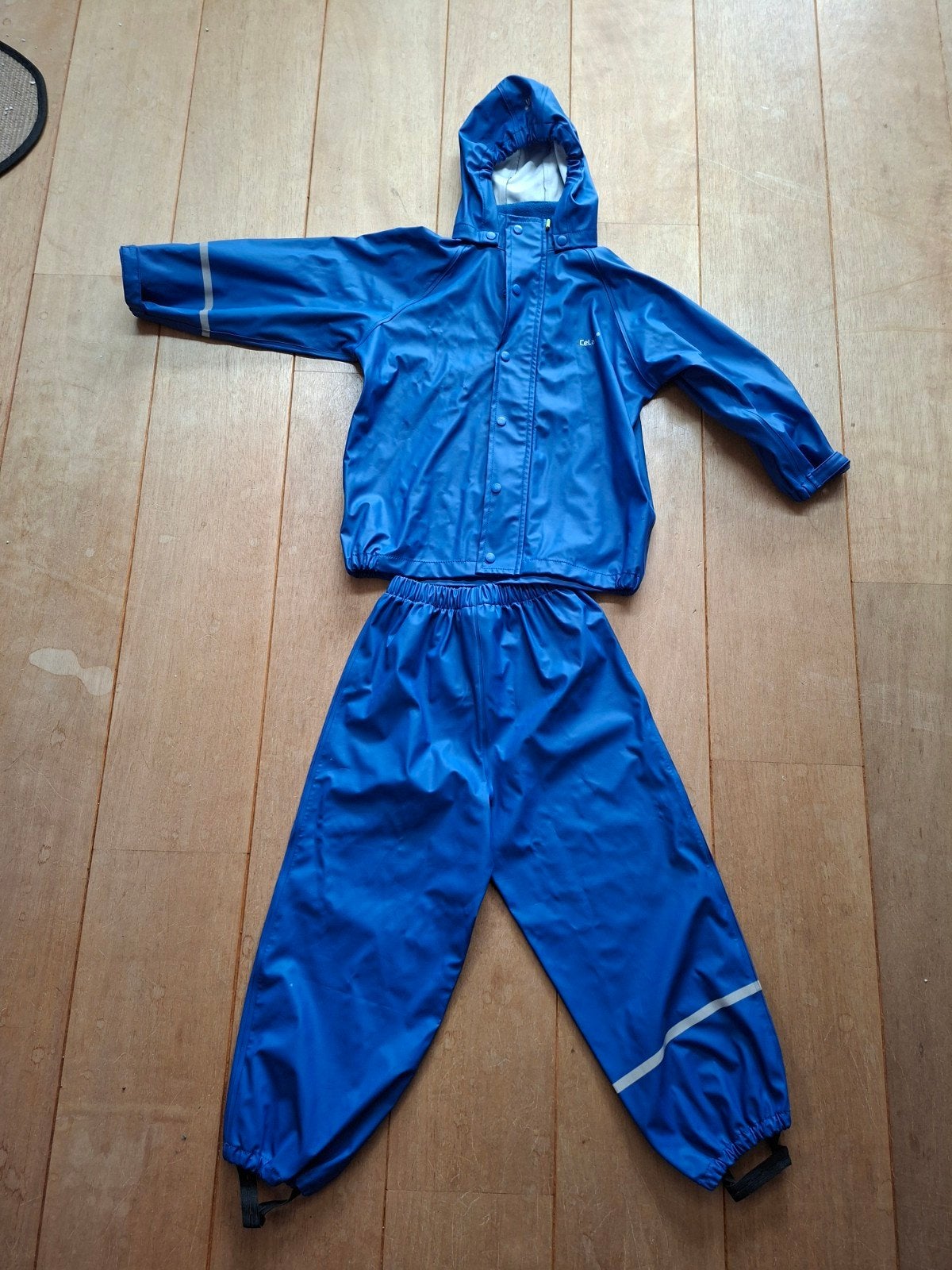 Celavi regenpak blauw - maat 110 (4-5 jaar), Ophalen of Verzenden, Zo goed als nieuw, Regenbroek, Kinderen