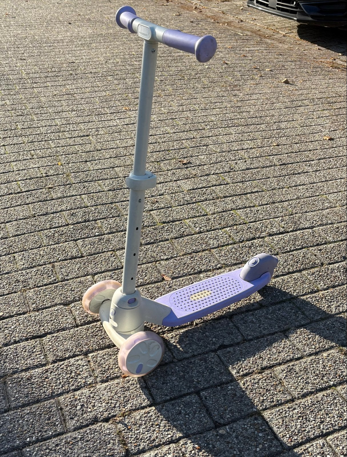 Kinderstep paars/wit, Ophalen, Gebruikt, Gewone step