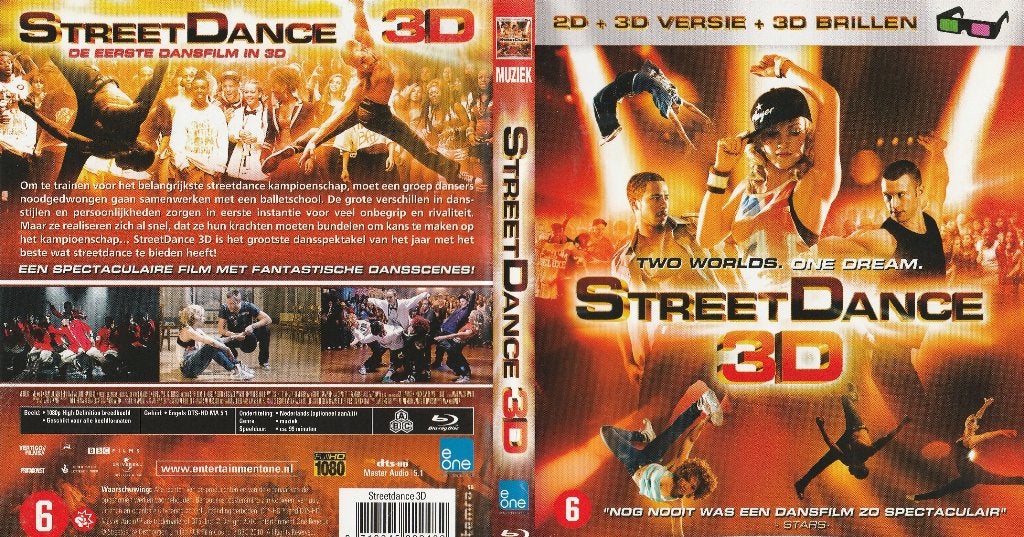 Street dance 3 d + 2 d + 3 d brillen blu ray ( ned. Ondert.), Cd's en Dvd's, Blu-ray, Ophalen of Verzenden, Zo goed als nieuw
