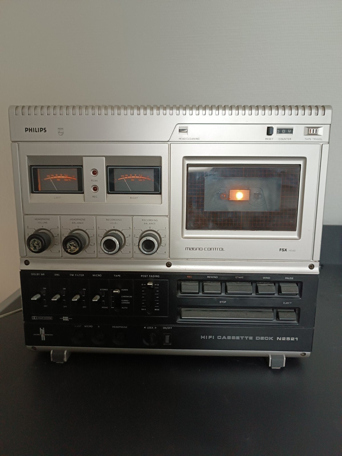 Philips cassettedeck N2521, Ophalen of Verzenden, Philips
