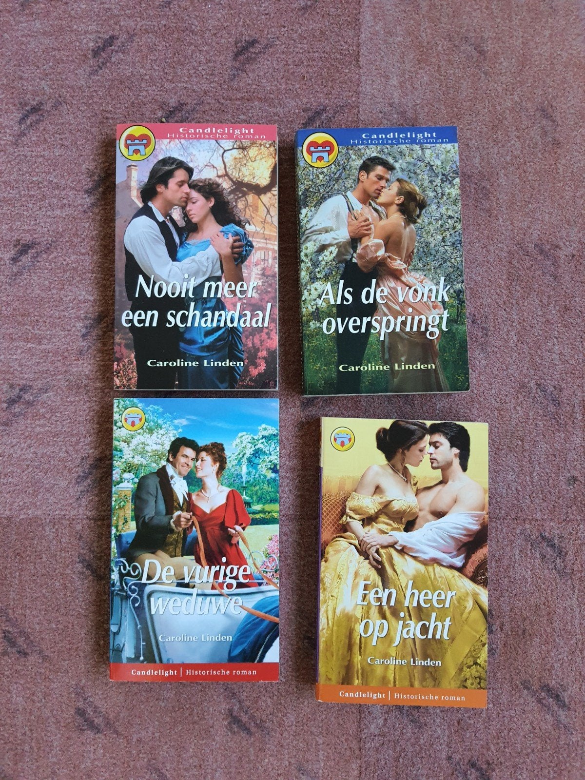 Candlelight Historische Romans 4 x Caroline Linden, Boeken, Historische romans, Ophalen of Verzenden, Gelezen