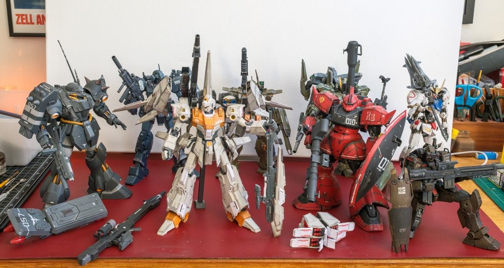 1/100 Gundam model kit collection (assembled), Ophalen, Gebruikt, Groter dan 1:35, Figuur of Figuren