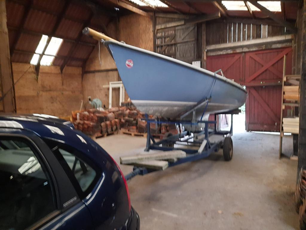 Randmeer met 30lbs electromotor, Ophalen, Gebruikt