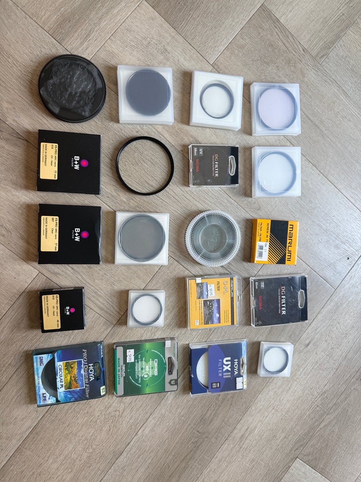 Diverse Filters UV ND Starlight Cir-PL Hoya B+W Marumi, Ophalen of Verzenden, Nieuw, Telelens