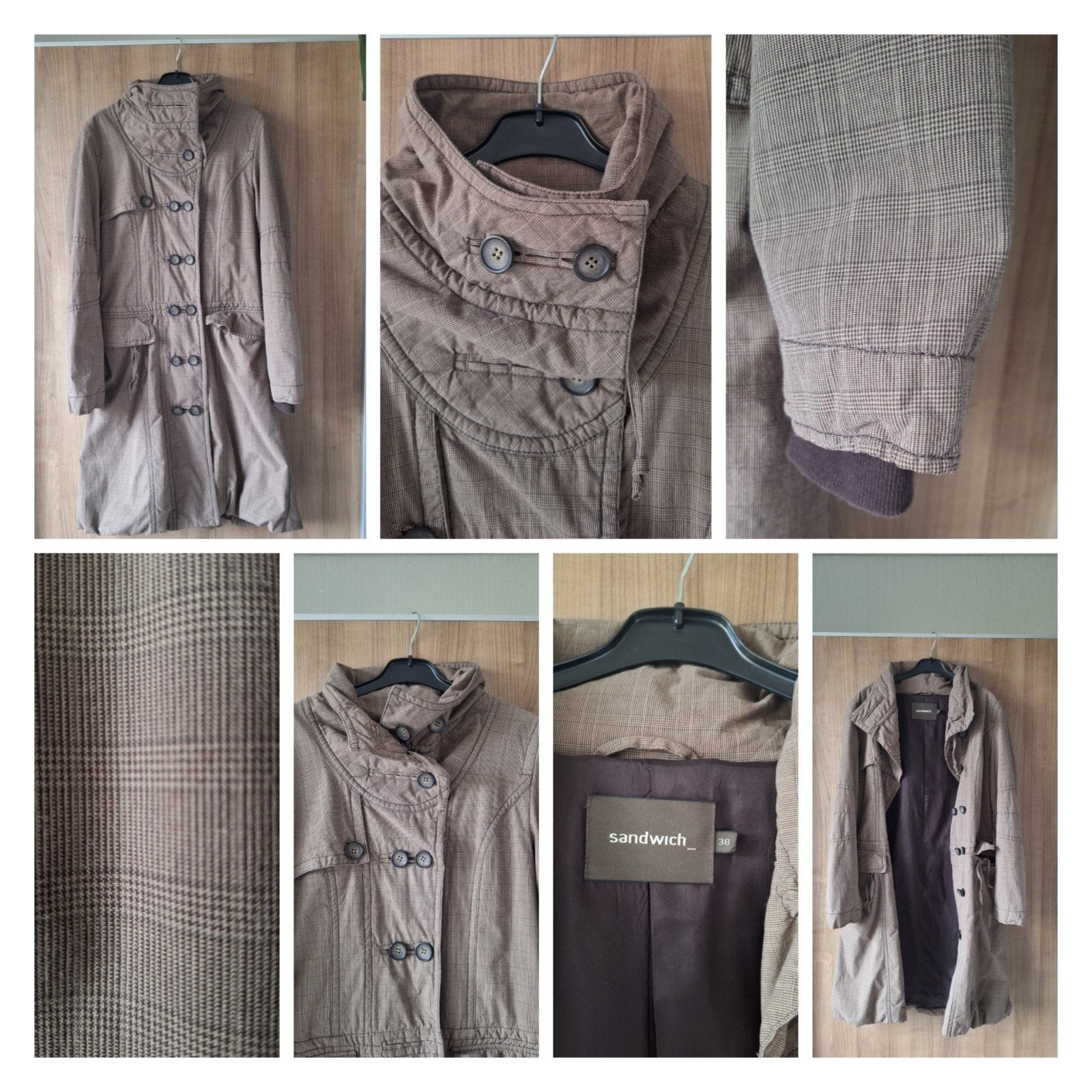 Sandwich damesjas maat M- Zo goed als nieuw, Kleding | Dames, Maat 38/40 (M), Bruin, Ophalen of Verzenden, Zo goed als nieuw