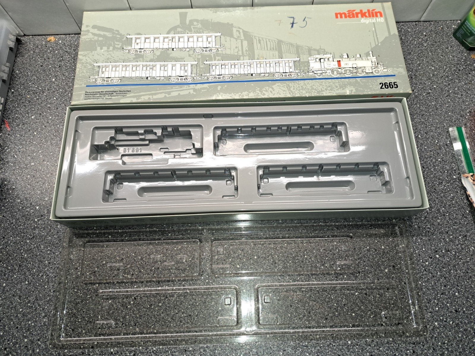 2865 marklin lege set doos, Hobby en Vrije tijd, Wisselstroom, Treinset, Ophalen of Verzenden, Zo goed als nieuw