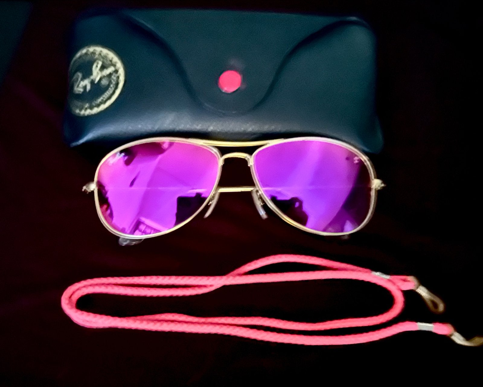 Roze Ray-Ban dames zonnebril met koker, Zonnebril, Nieuw, Ophalen of Verzenden, Ray-Ban
