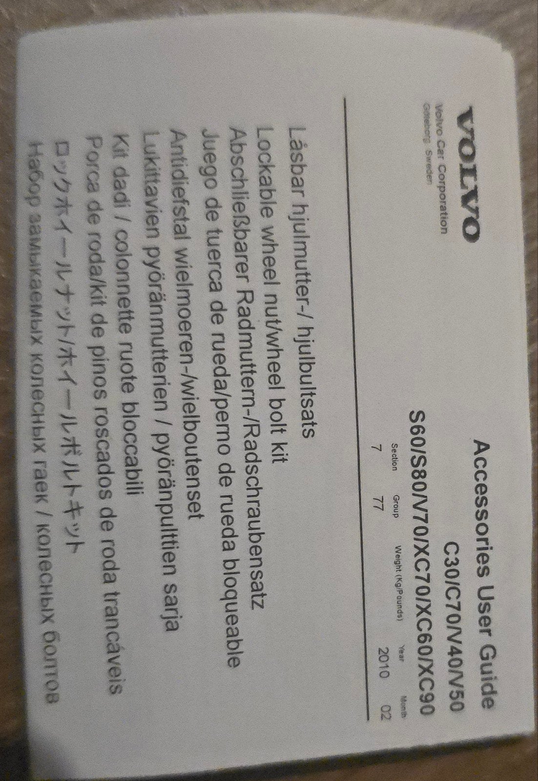 Volvo/Ford slotbouten set - Nieuw, Ophalen, Nieuw, Volvo
