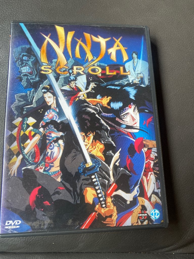 Ninja Scroll DVD met poster - Actie Anime Klassieker, Nederlands, Actie, Ophalen of Verzenden, Vanaf 12 jaar