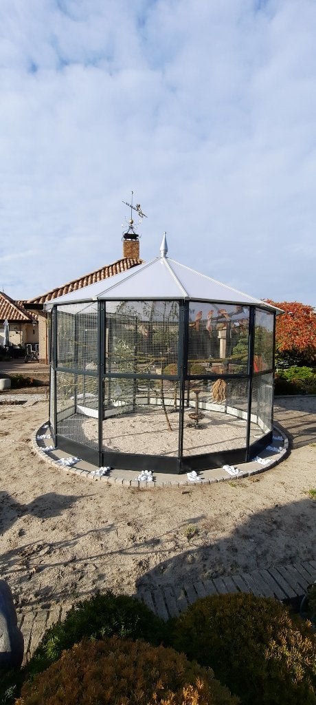 Volière Wassenaar | Maatwerk | Duurzame materialen, Dieren en Toebehoren, Ophalen of Verzenden, Nieuw, Aluminium, Volière