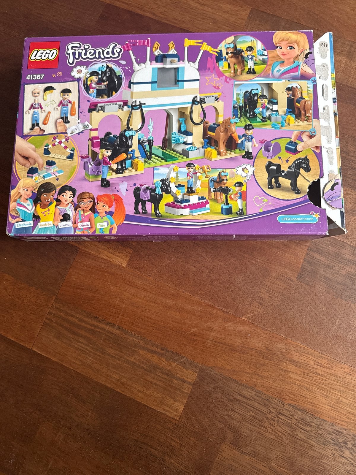 LEGO Friends Stephanie en Zack Paarden Manege 41367, Ophalen of Verzenden, Zo goed als nieuw, Overige merken