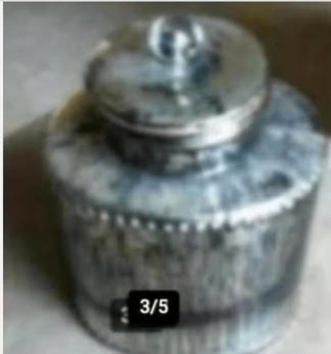 Sierpot met deksel H 18 cm br 20 cm zilver kleur, Overige materialen, Met deksel, Ophalen of Verzenden, Zo goed als nieuw