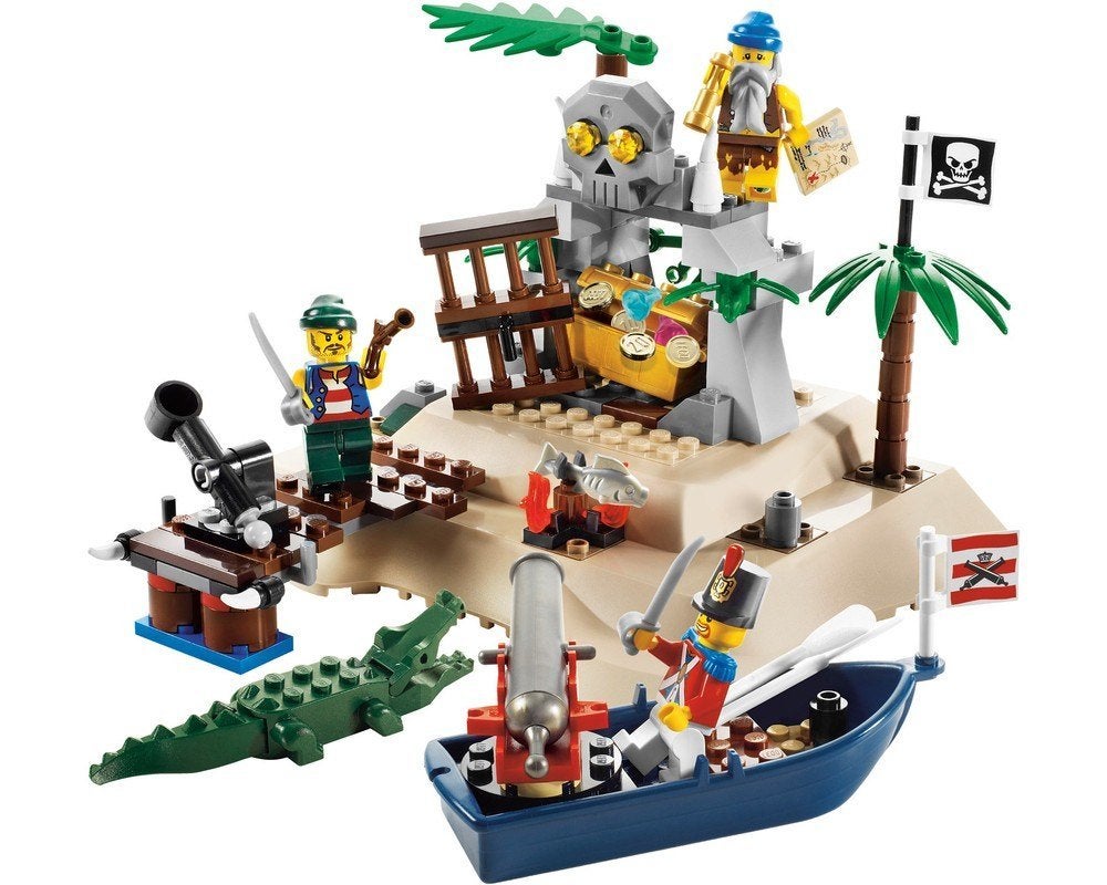 Lego Pirates II Set 6241 - Loot Island Schateiland, Ophalen of Verzenden, Gebruikt, Complete set, Lego