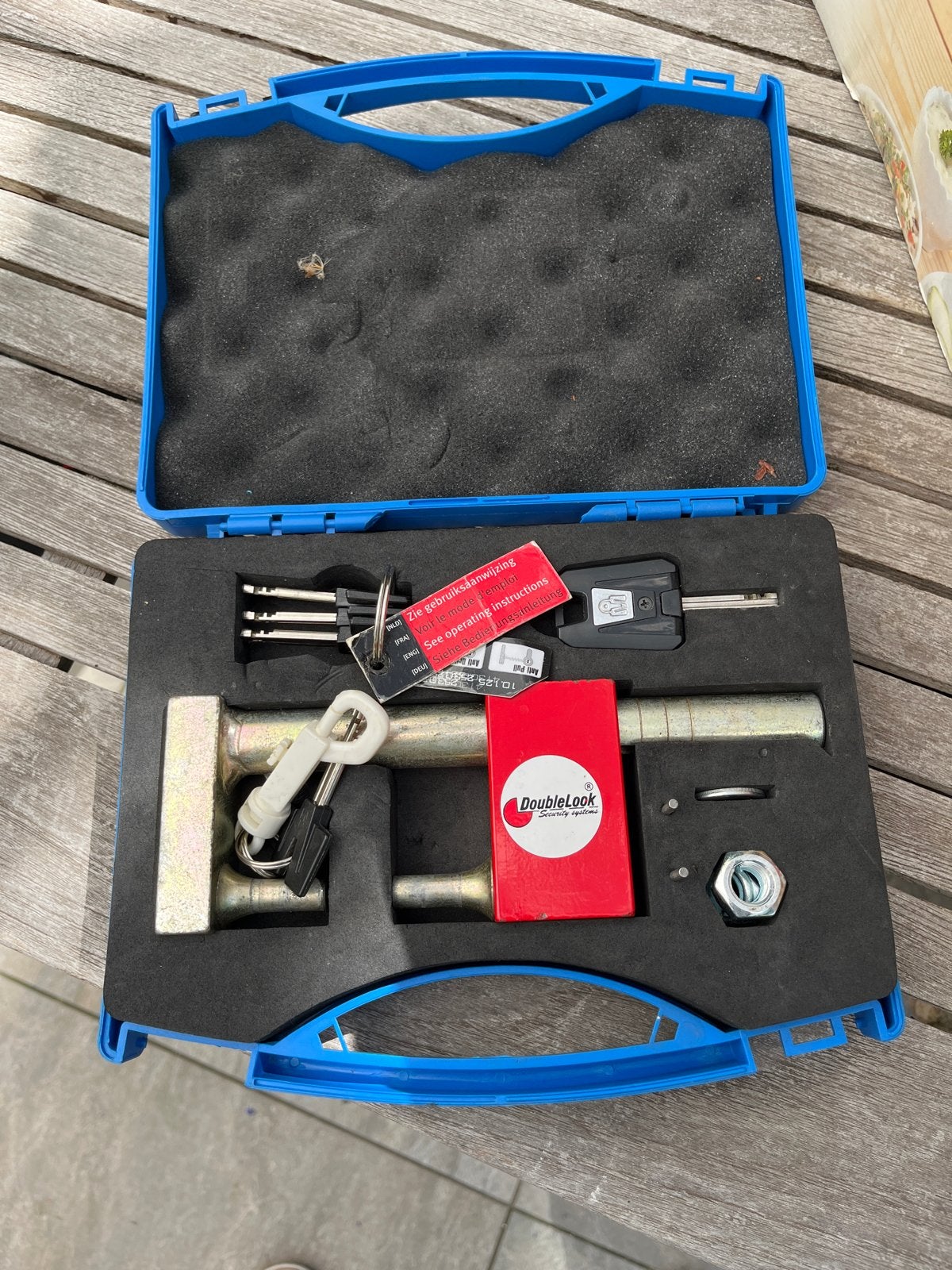 DoubleLock stuurslot/pedaal slot in koffer, Ophalen, Gebruikt
