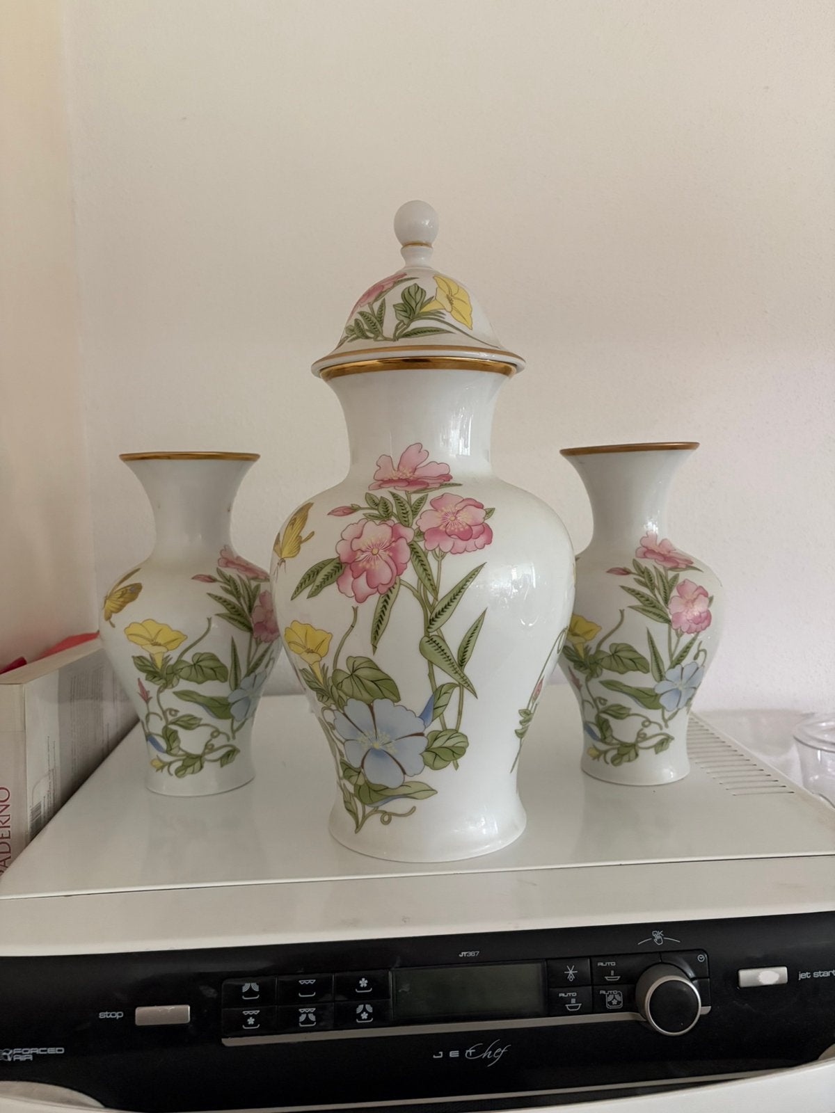 Bareuther porseleinen vazen set van 3, Antiek en Kunst, Antiek | Vazen, Ophalen of Verzenden
