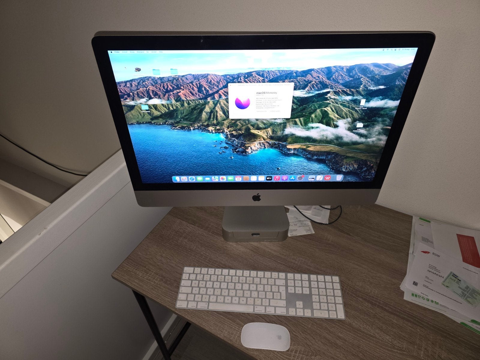 iMac Retina 5K 27-inch Late 2015 i5 16GB, Computers en Software, Apple Desktops, Gebruikt, HDD, IMac, Ophalen of Verzenden