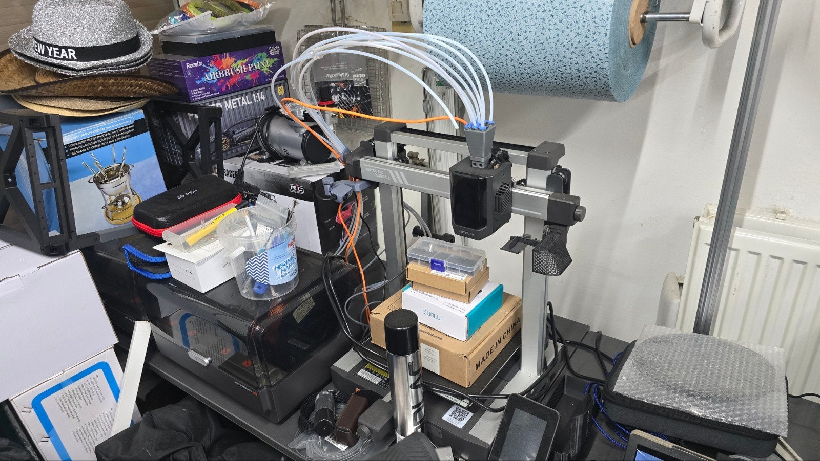 kobra 3 printer met 2 ace, Ophalen, Ingebouwde Wi-Fi, Filament, Anycubic Kobra
