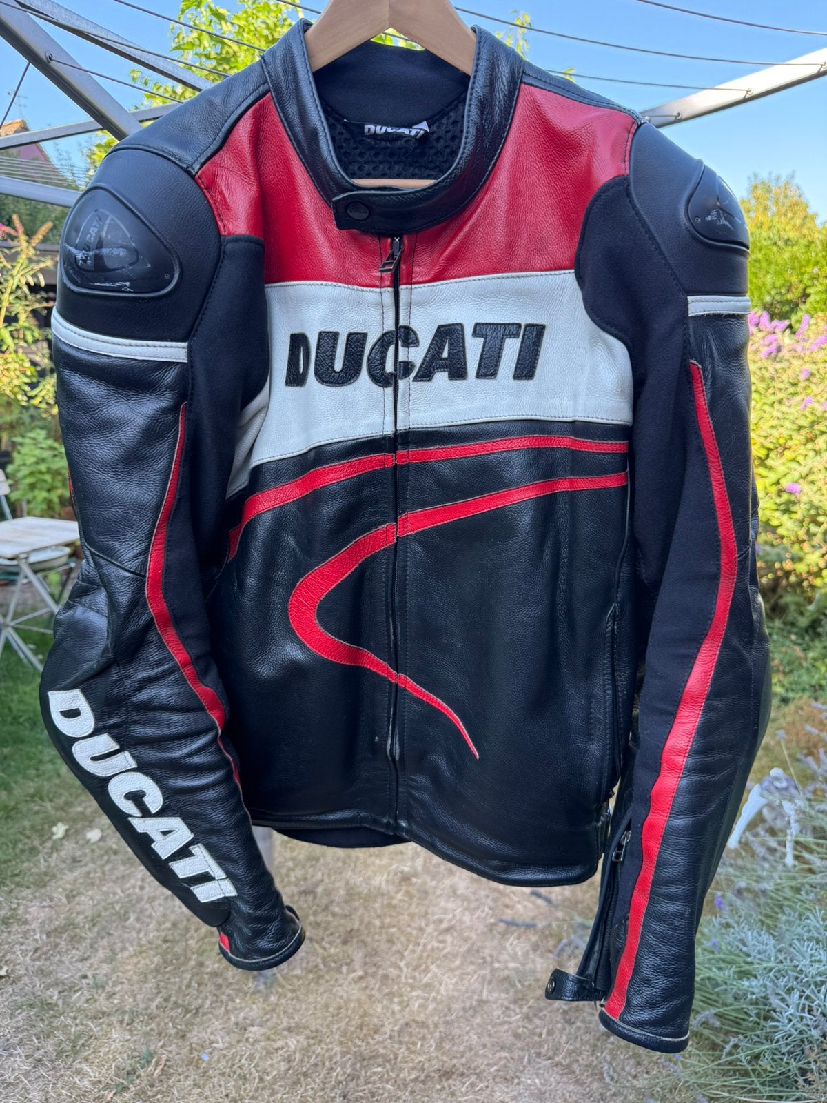 Leren Dainese Ducati combi, Motoren, Ophalen, Tweedehands, Heren, Combipak