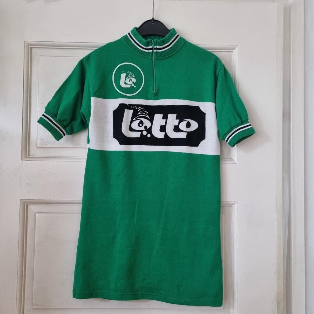 Vintage origineel wielrenners shirt., Ophalen of Verzenden, Zo goed als nieuw, Groen, Hardlopen of Fietsen