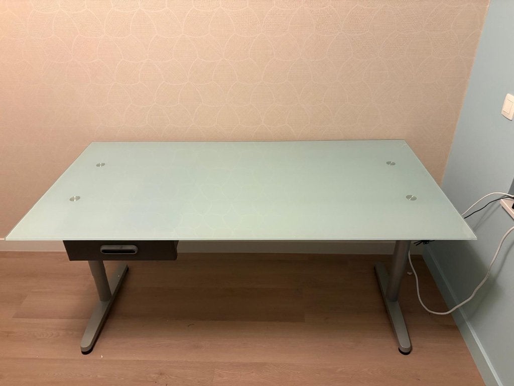 Bureau, Huis en Inrichting, Ophalen, Overige typen, Gebruikt, 180 cm