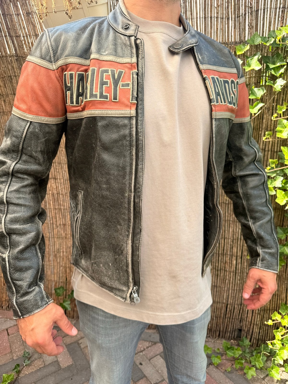 Harley-Davidson Leren Motorjas - Vintage Stijl, Ophalen, Tweedehands, Heren, Jas | leer