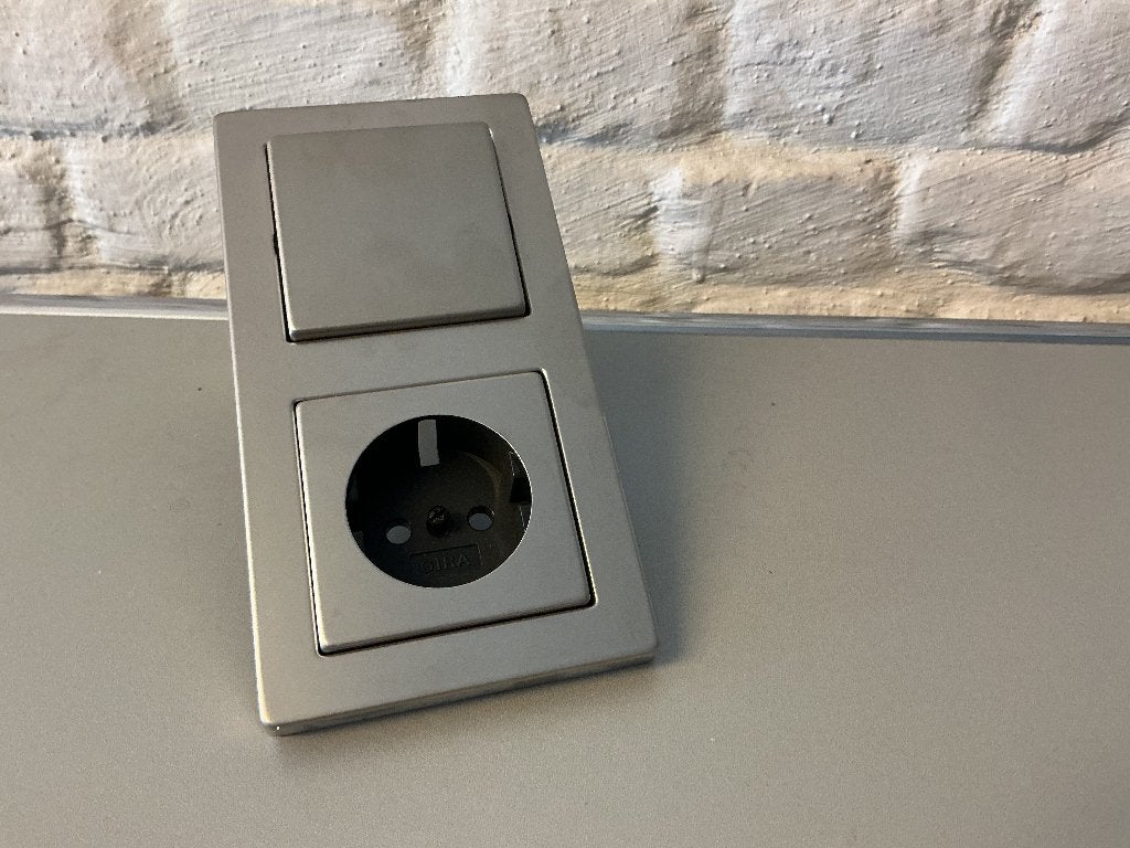 Gira E2 afdekraam edelstaal, Ophalen of Verzenden, Nieuw, Gira, Afdekraam