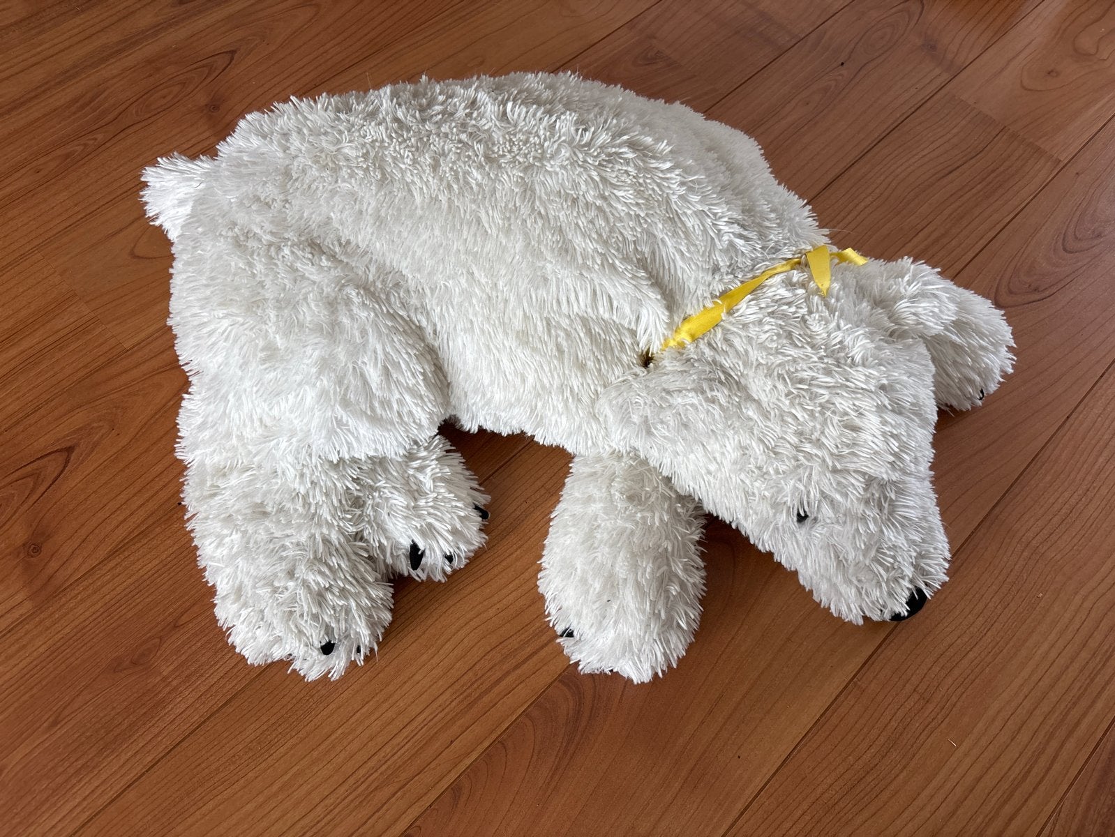 Grote witte pluche ijsbeer knuffel, Ophalen, Gebruikt, Overige karakters, Beer