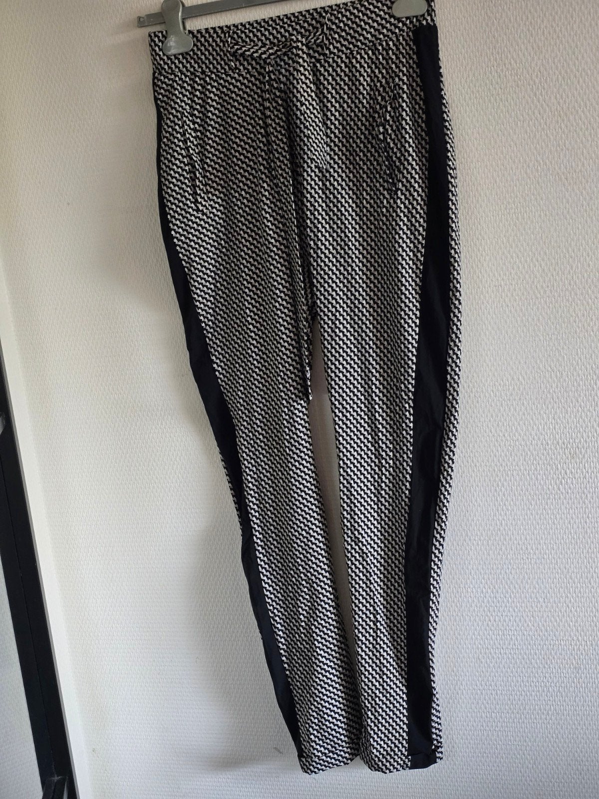 ZOSO Isabel dames Broek Zwart/Wit Pied-de-Poule XS, ZOSO, Zwart, Ophalen of Verzenden, Maat 34 (XS) of kleiner