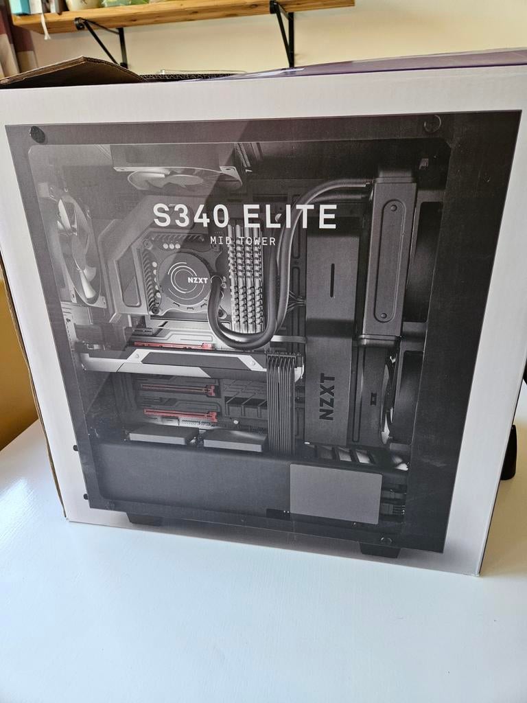 NZXT S340 Elite Mid Tower PC Behuizing - Zo goed als nieuw, Computers en Software, Computerbehuizingen, Ophalen of Verzenden, Zo goed als nieuw