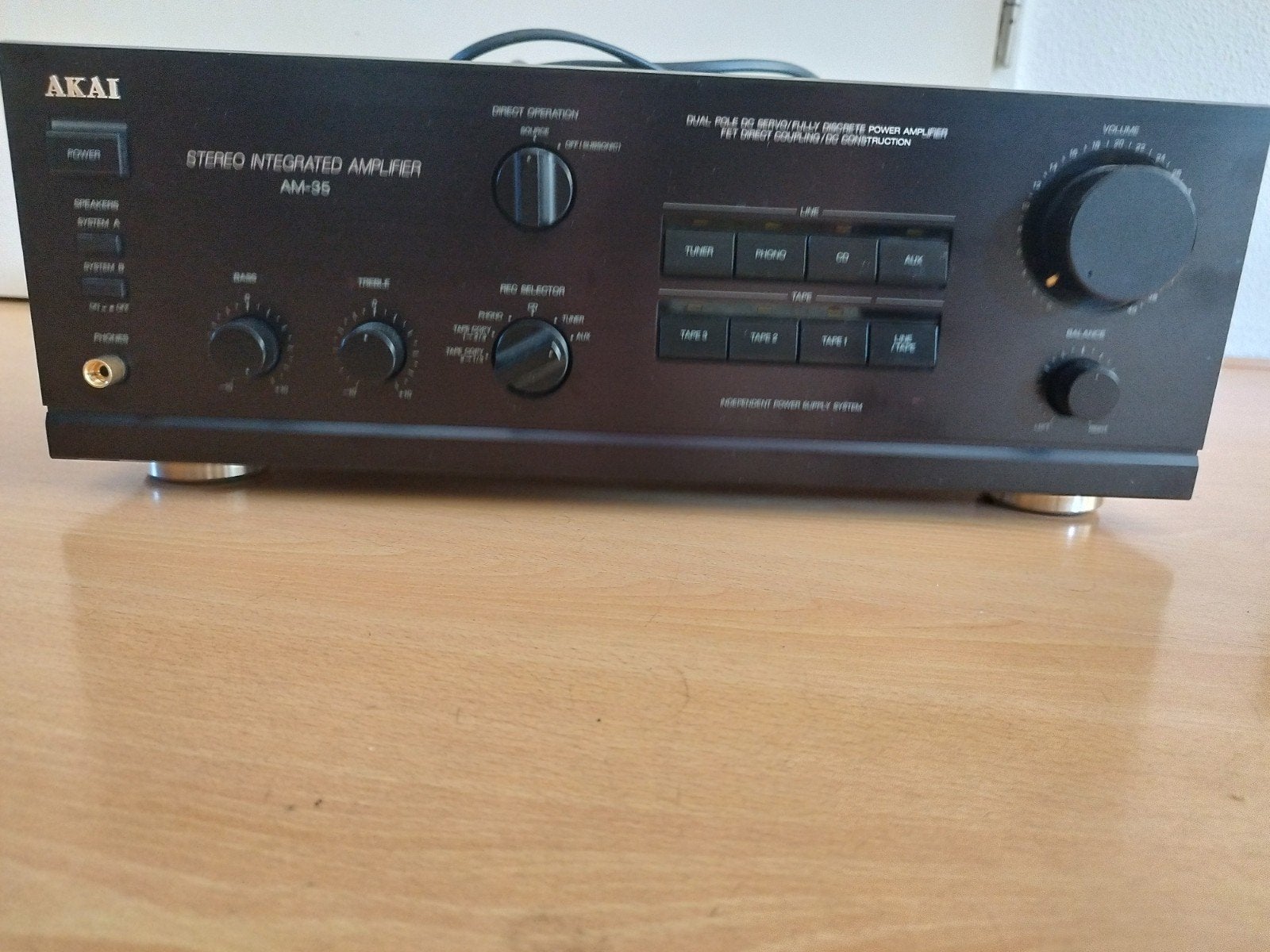Akai am-35, Gebruikt, 60 tot 120 watt, Stereo, Ophalen