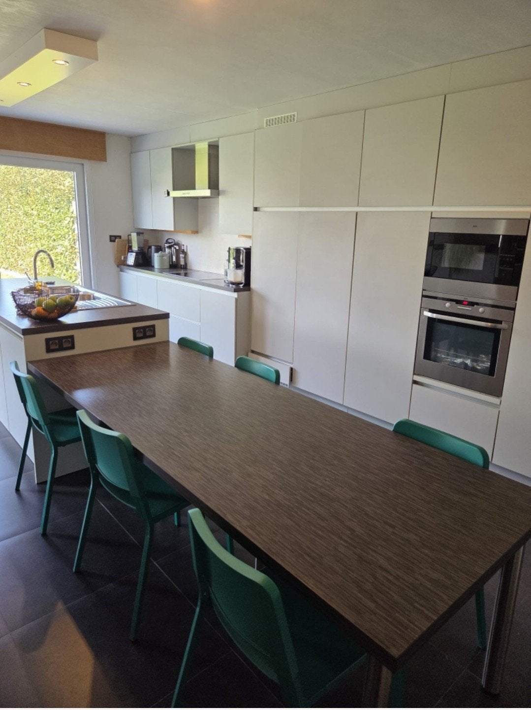 COMPLETE EILAND KEUKEN MET 7 KASTEN - INCL. AEG APPARATU, Wit, Overige typen, Nieuw, Ophalen of Verzenden