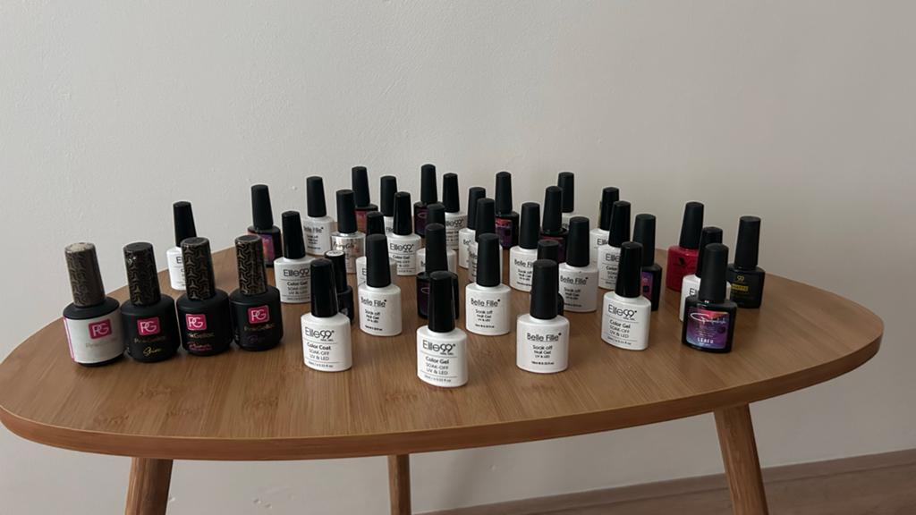 Complete set eigen gel nagels, Ophalen of Verzenden, Zo goed als nieuw, Overige typen