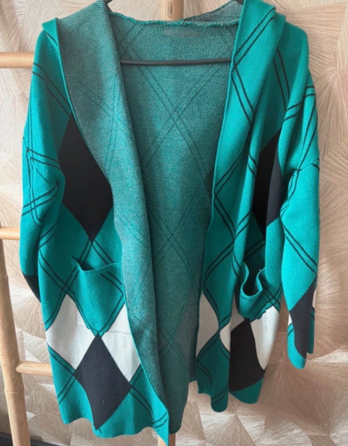 Dames vest met capuchon - One Size - M.V.s.a.s, Ophalen of Verzenden, Gedragen, Maat 38/40 (M), Groen