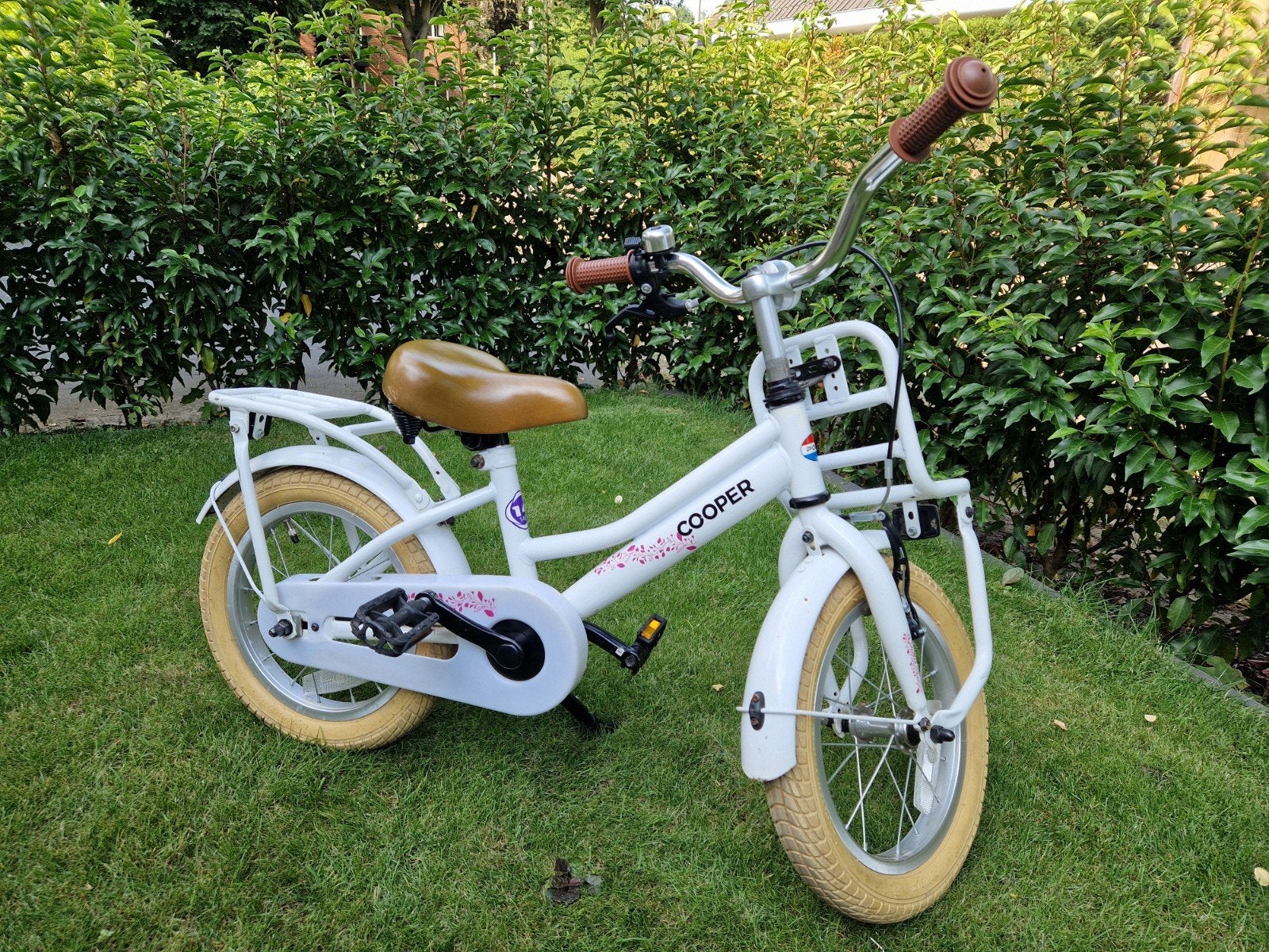 Popal Cooper meisjesfiets 14 inch, Fietsen en Brommers, Fietsen | Meisjes, Ophalen, Terugtraprem, Gebruikt, Popal Cooper
