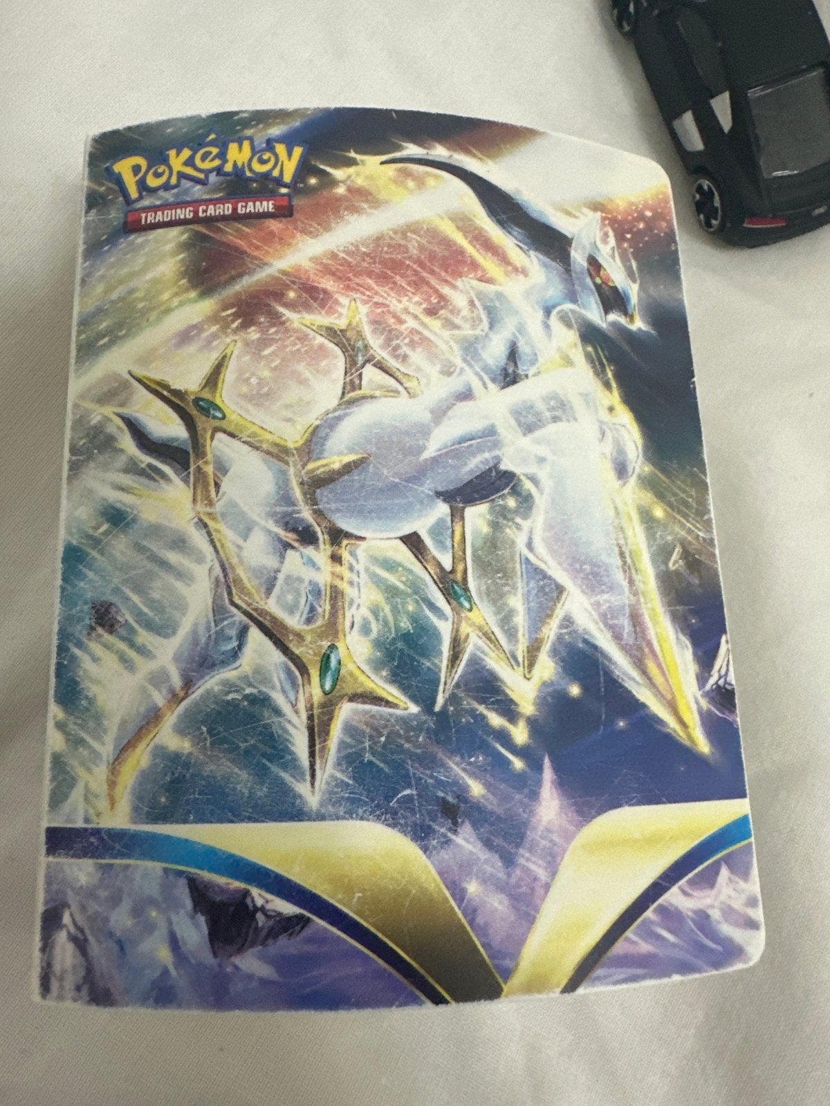 Pokémon kaartenhouder / deck box - Arceus & Shaymin, Ophalen of Verzenden, Gebruikt, Overige typen