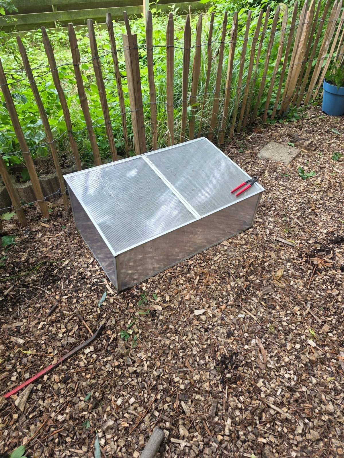 Gratis Kweekbak/Koude bak voor tuin, Tuin en Terras, Kassen, Ophalen, Polycarbonaat, Gebruikt, Aluminium