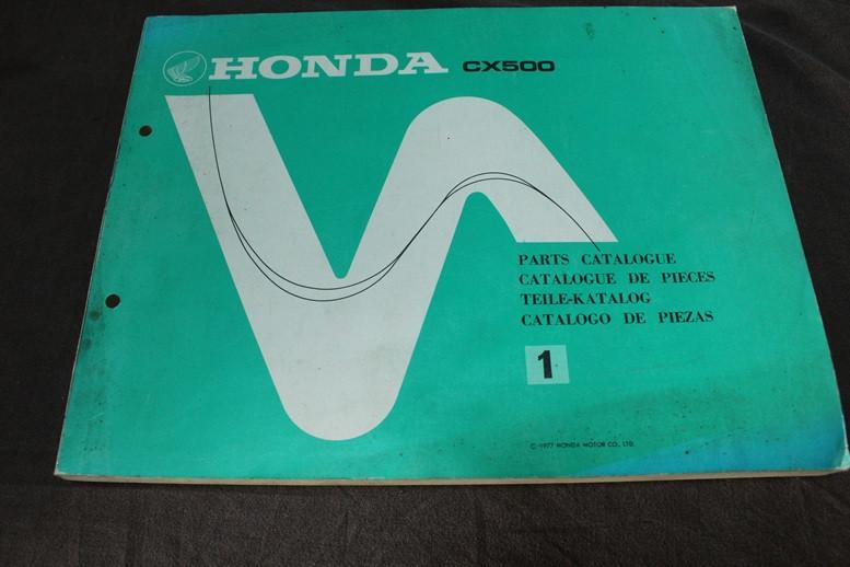 Honda CX500 1977 motorcycle parts catalogue CX 500, Ophalen of Verzenden, Honda